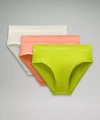 Lululemon Underease High-rise Bikini Underwear 3 Pack In Green