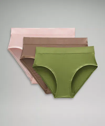 Lululemon Underease High-rise Bikini Underwear 3 Pack In Multi