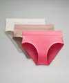 Lululemon Underease High-rise Bikini Underwear 3 Pack In Multi