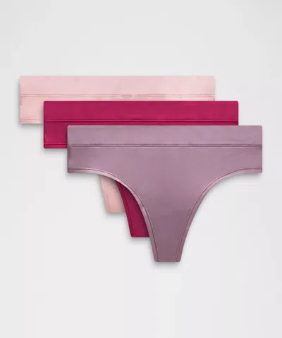 Lululemon Underease High-rise Thong Underwear 3 Pack In Multi