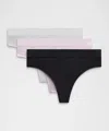 Lululemon Underease High-rise Thong Underwear 3 Pack