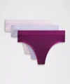 Lululemon Underease High-rise Thong Underwear 3 Pack
