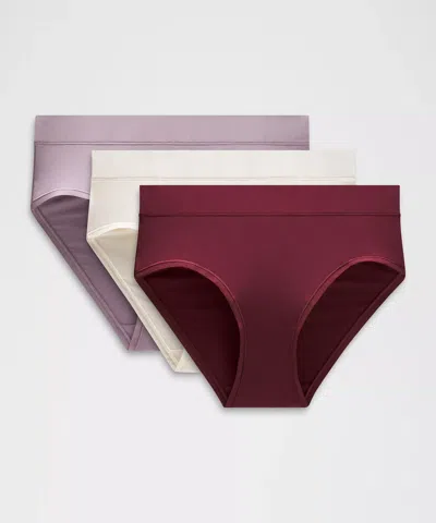 Lululemon Underease High-rise Bikini Underwear In Burgundy