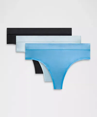 Lululemon Underease High-rise Thong Underwear In Black