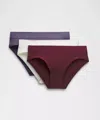 Lululemon Underease Mid-rise Bikini Underwear 3 Pack In Multi