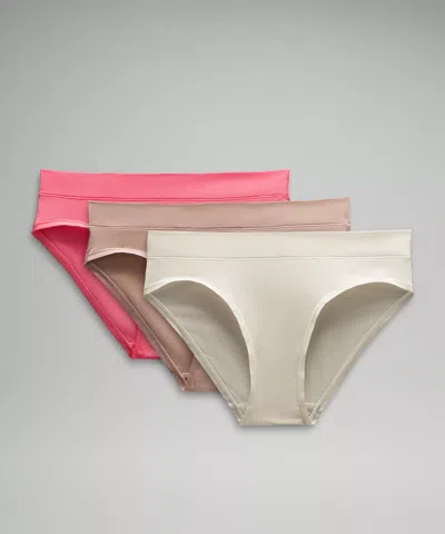 Lululemon Underease Mid-rise Bikini Underwear 3 Pack