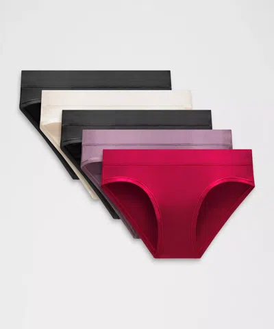 Lululemon Underease Mid-rise Bikini Underwear 5 Pack