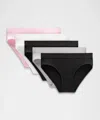 Lululemon Underease Mid-rise Bikini Underwear 5 Pack