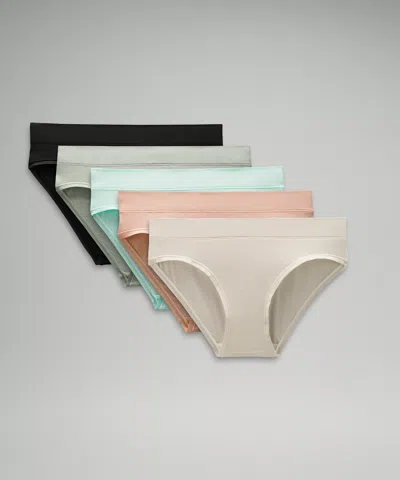 Lululemon Underease Mid-rise Bikini Underwear 5 Pack