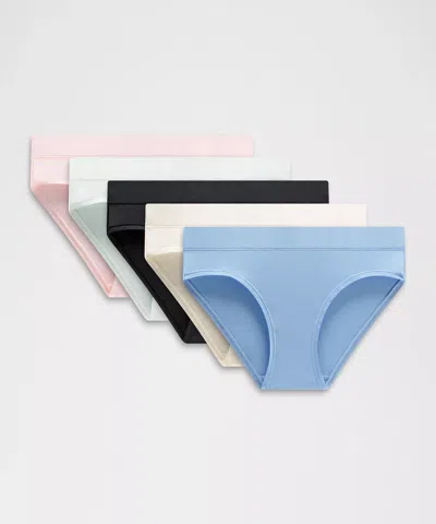 Lululemon Underease Mid-rise Bikini Underwear In Multi