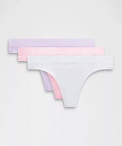 Lululemon Underease Mid-rise Thong Underwear 3 Pack