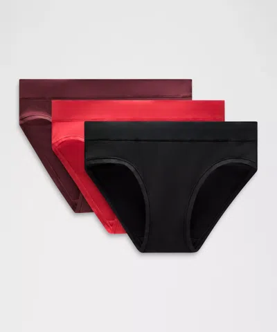 Lululemon Underease Mid-rise Bikini Underwear In Black