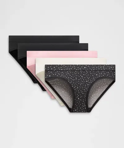 Lululemon Underease Mid-rise Bikini Underwear In Black