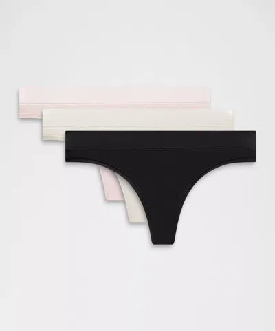 Lululemon Underease Mid-rise Thong Underwear In Multi