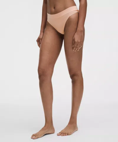 Lululemon Underease Mid-rise Thong Underwear In Neutral
