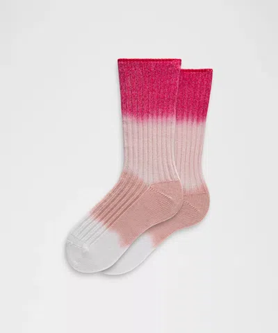 Lululemon Unisex Crew-length Ragg Socks In Multi