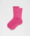 Lululemon Unisex Daily Essential Crew Socks In Pink