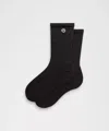 Lululemon Unisex Daily Essential Crew Socks In Black