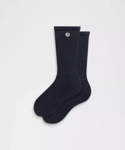 Lululemon Unisex Daily Essential Crew Socks In Blue