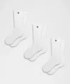 Lululemon Unisex Daily Essential Crew Socks 3 Pack