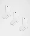 Lululemon Unisex Daily Essential Crew Socks 3 Pack