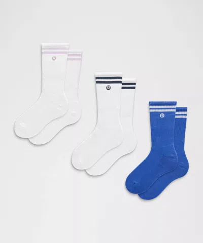 Lululemon Unisex Daily Essential Crew Socks 3 Pack