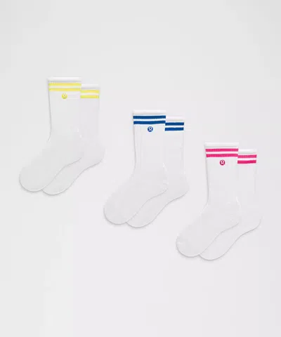 Lululemon Unisex Daily Essential Crew Socks 3 Pack