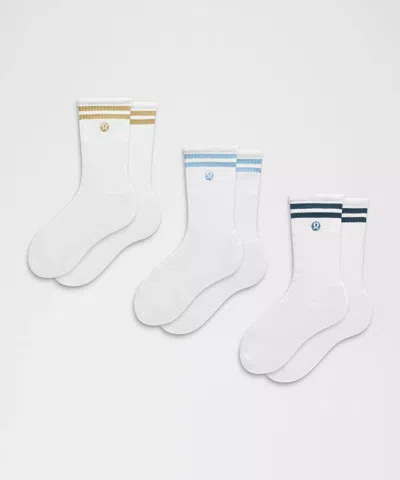 Lululemon Unisex Daily Essential Crew Socks 3 Pack