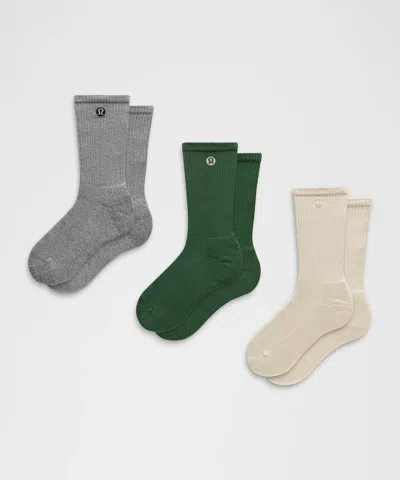 Lululemon Unisex Daily Essential Crew Socks In Animal Print