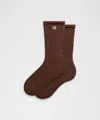 Lululemon Unisex Daily Essential Crew Socks In Brown