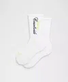Lululemon Unisex Daily Essential Crew Socks Tennis Club