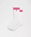 Lululemon Unisex Daily Essential Quarter Socks In White