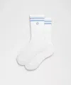 Lululemon Unisex Daily Essential Crew Socks In White