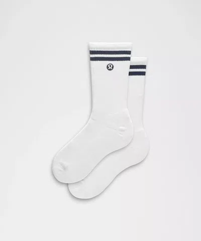 Lululemon Unisex Daily Essential Crew Socks In White