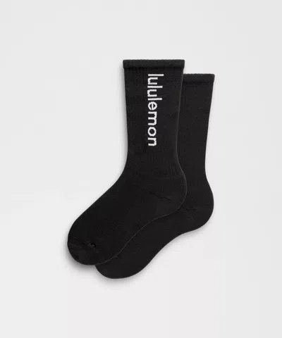 Lululemon Unisex Daily Essential Crew Socks Wordmark