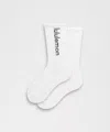 Lululemon Unisex Daily Essential Crew Socks Wordmark