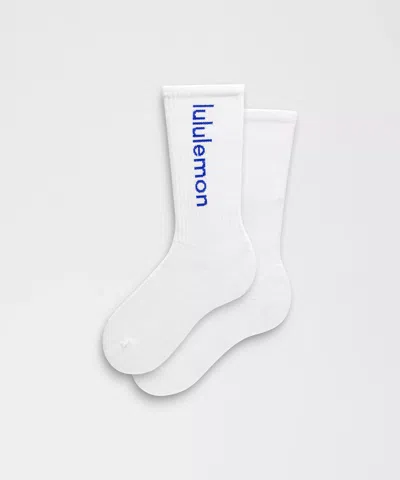Lululemon Unisex Daily Essential Crew Socks Wordmark