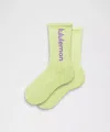 Lululemon Unisex Daily Essential Crew Socks Wordmark In Yellow