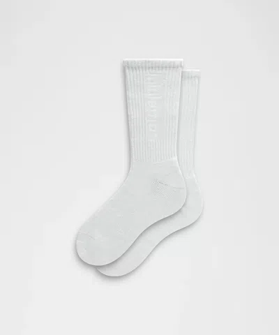 Lululemon Unisex Daily Essential Crew Socks Wordmark