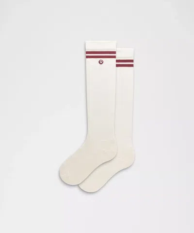 Lululemon Unisex Daily Essential Knee-high Socks In White