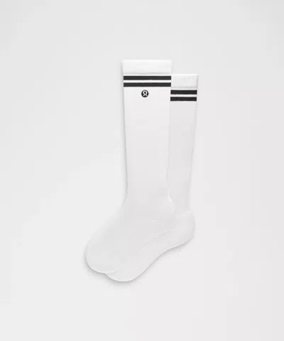 Lululemon Unisex Daily Essential Knee-high Socks In White