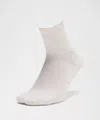 Lululemon Unisex Daily Essential Quarter Socks In White