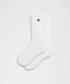 Lululemon Unisex Daily Essential Quarter Socks In White