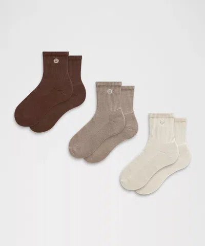 Lululemon Unisex Daily Essential Quarter Socks