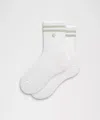 Lululemon Unisex Daily Essential Quarter Socks