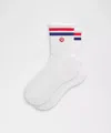 Lululemon Unisex Daily Essential Quarter Socks