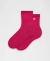 Lululemon Unisex Daily Essential Quarter Socks In Pink