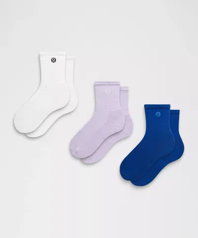 Lululemon Unisex Daily Essential Quarter Socks