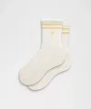 Lululemon Unisex Daily Essential Quarter Socks