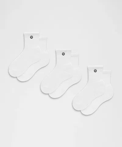 Lululemon Unisex Daily Essential Quarter Socks